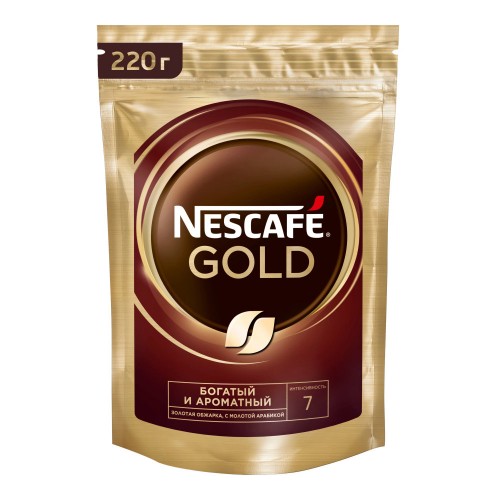 Кофе растворимый Nescafe Gold (220 гр)