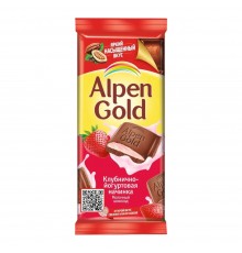 Шоколад Alpen Gold молочный Клубника с йогуртом