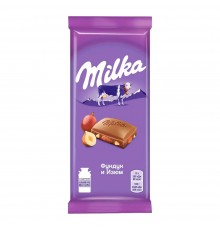 Шоколад Milka молочный Фундук и изюм