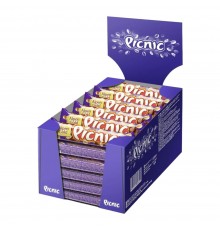 Шоколадный батончик Picnic арахис-изюм-карамель (38гр)