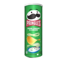 Чипсы картофельные Pringles Сметана и Лук (165 гр)