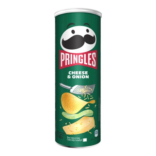 Чипсы картофельные Pringles Сыр и Лук (165 гр)